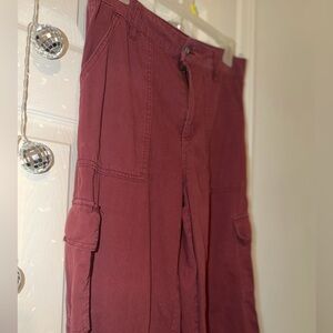Women's Straight Leg Pants in Burgundy